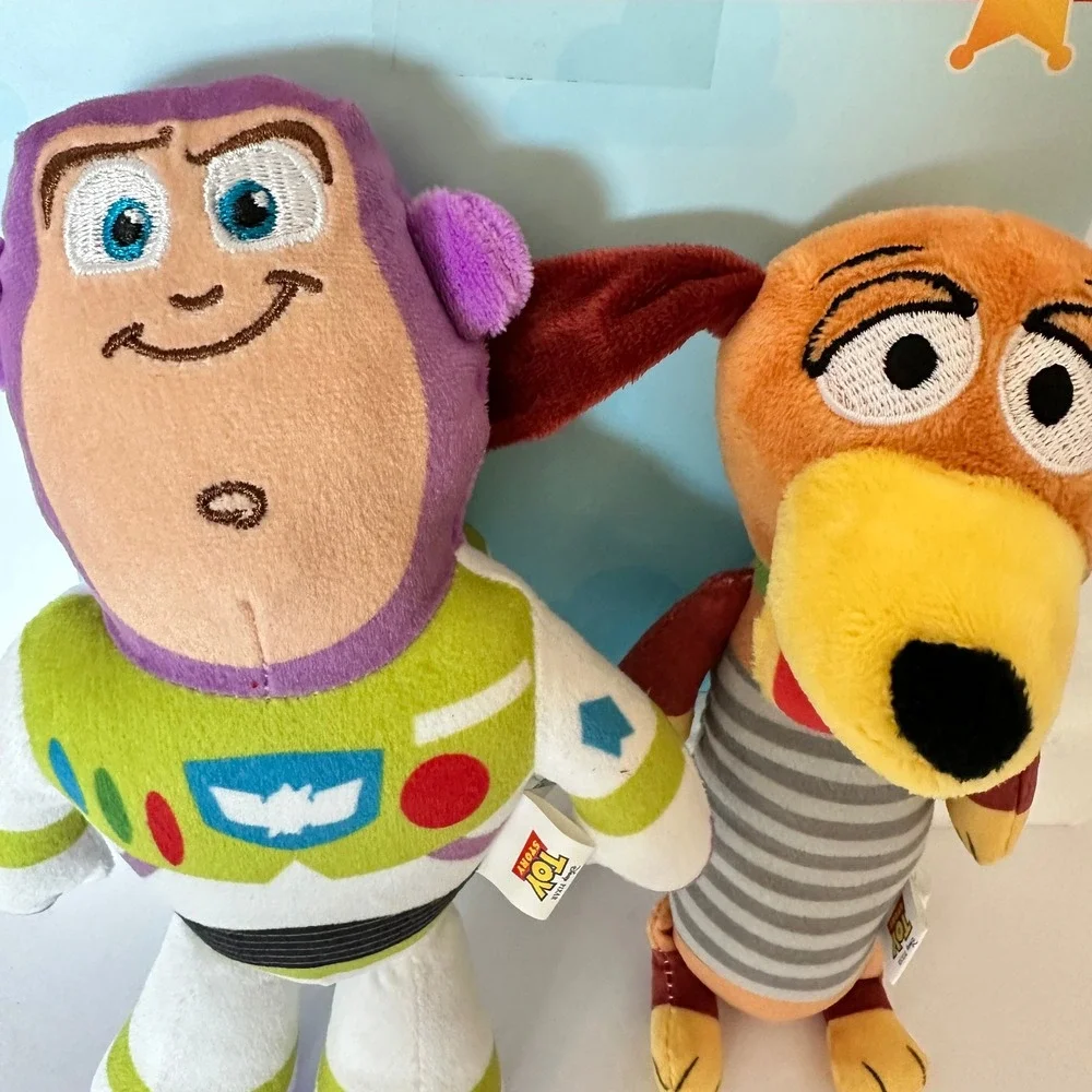 Disney Toy Story Dog Toys Buzz Lightyear Slinky Dog 2 Pack Multicolor New NWT